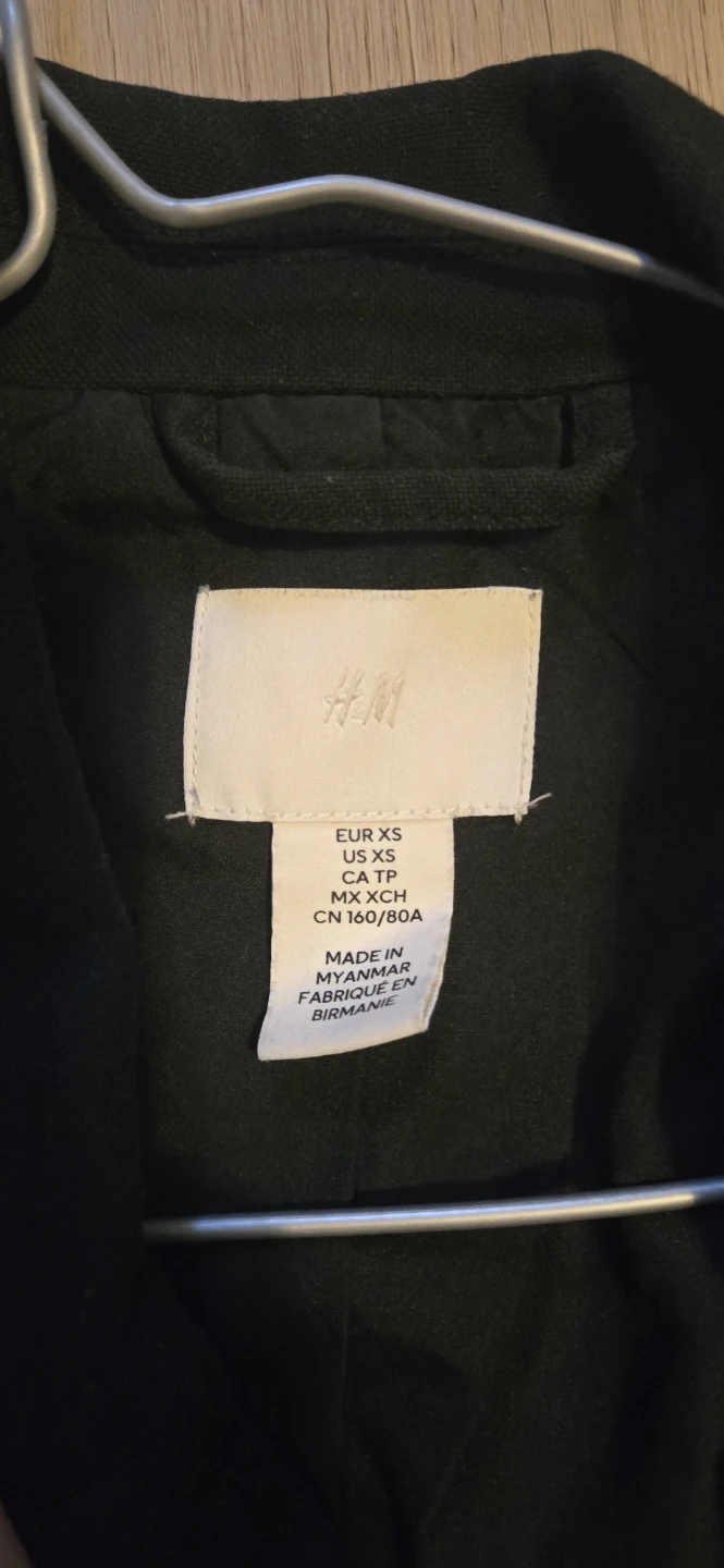 H&M Black Double-Breasted Blazer - XS - photo 2
