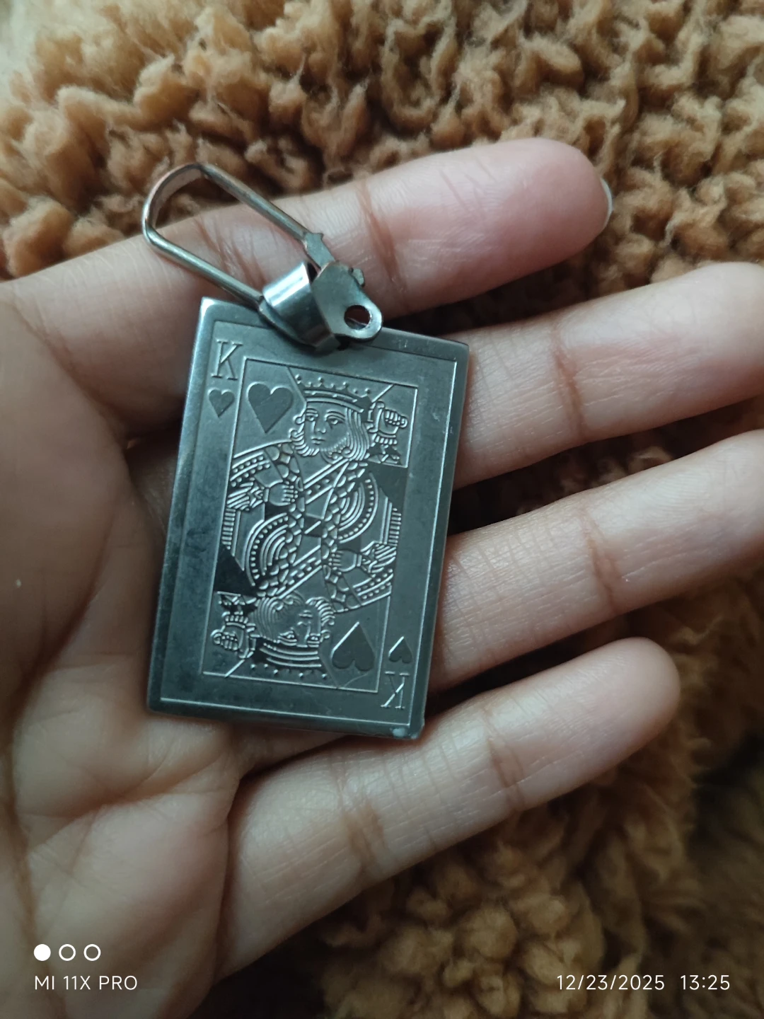 King of Hearts Playing Card Keychain
