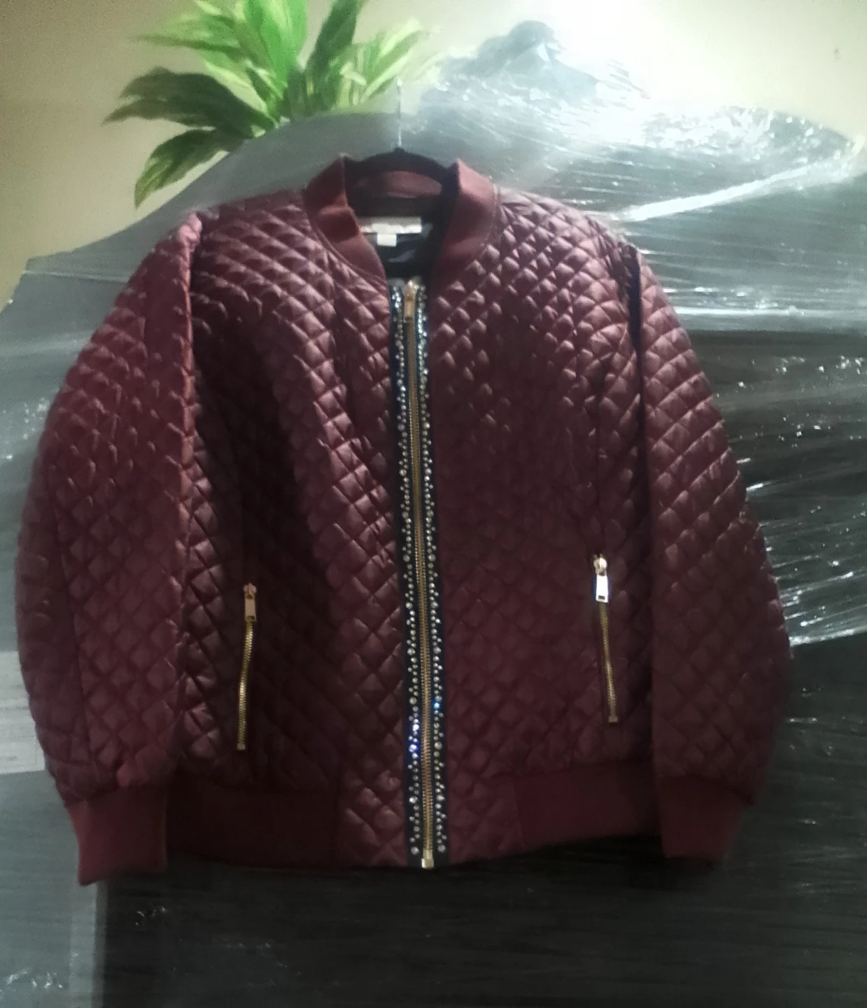 Michael Kors Quilted Bomber Jacket