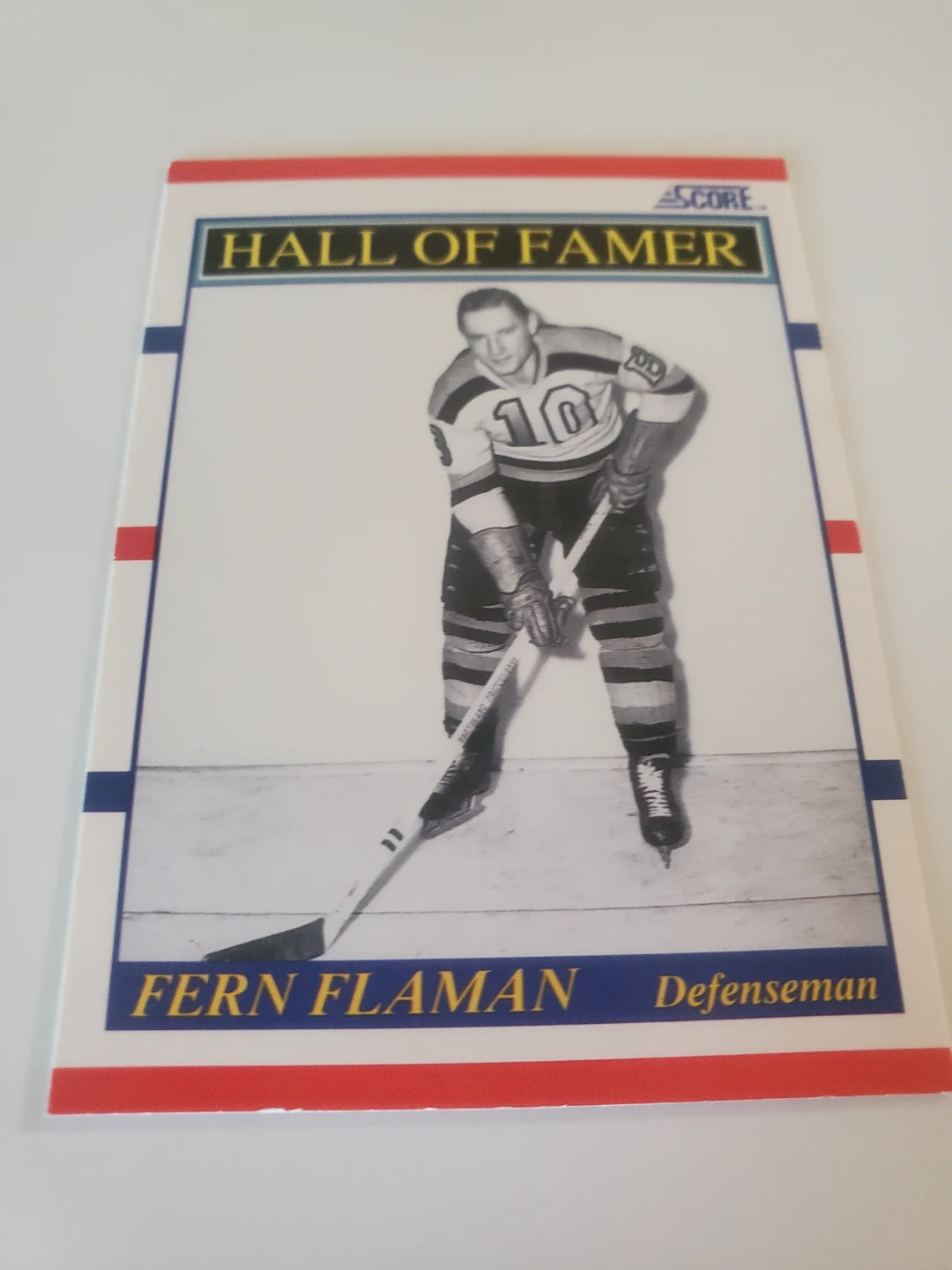 Score Hall of Famer Fern Flaman Hockey Card