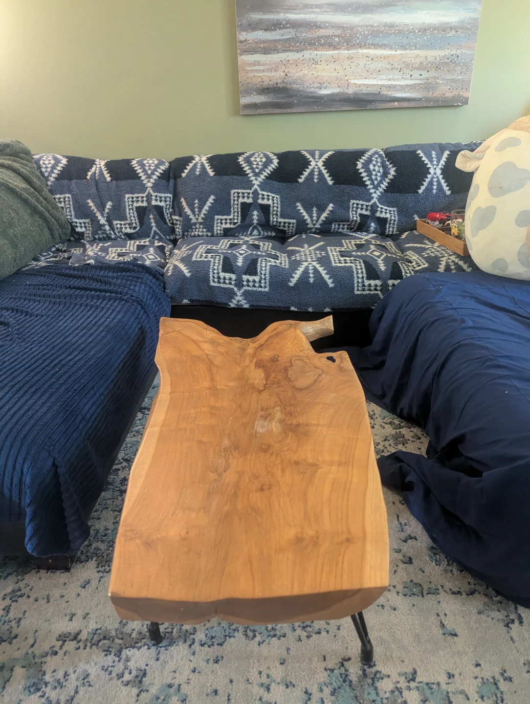 Unique natural shaped Wood Coffee Table