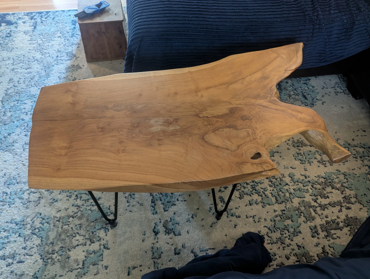 Unique natural shaped Wood Coffee Table - photo 3