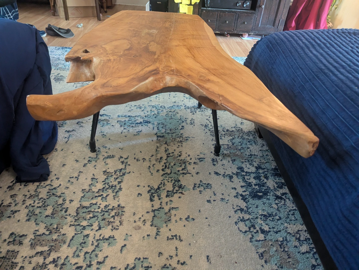 Unique natural shaped Wood Coffee Table - photo 4