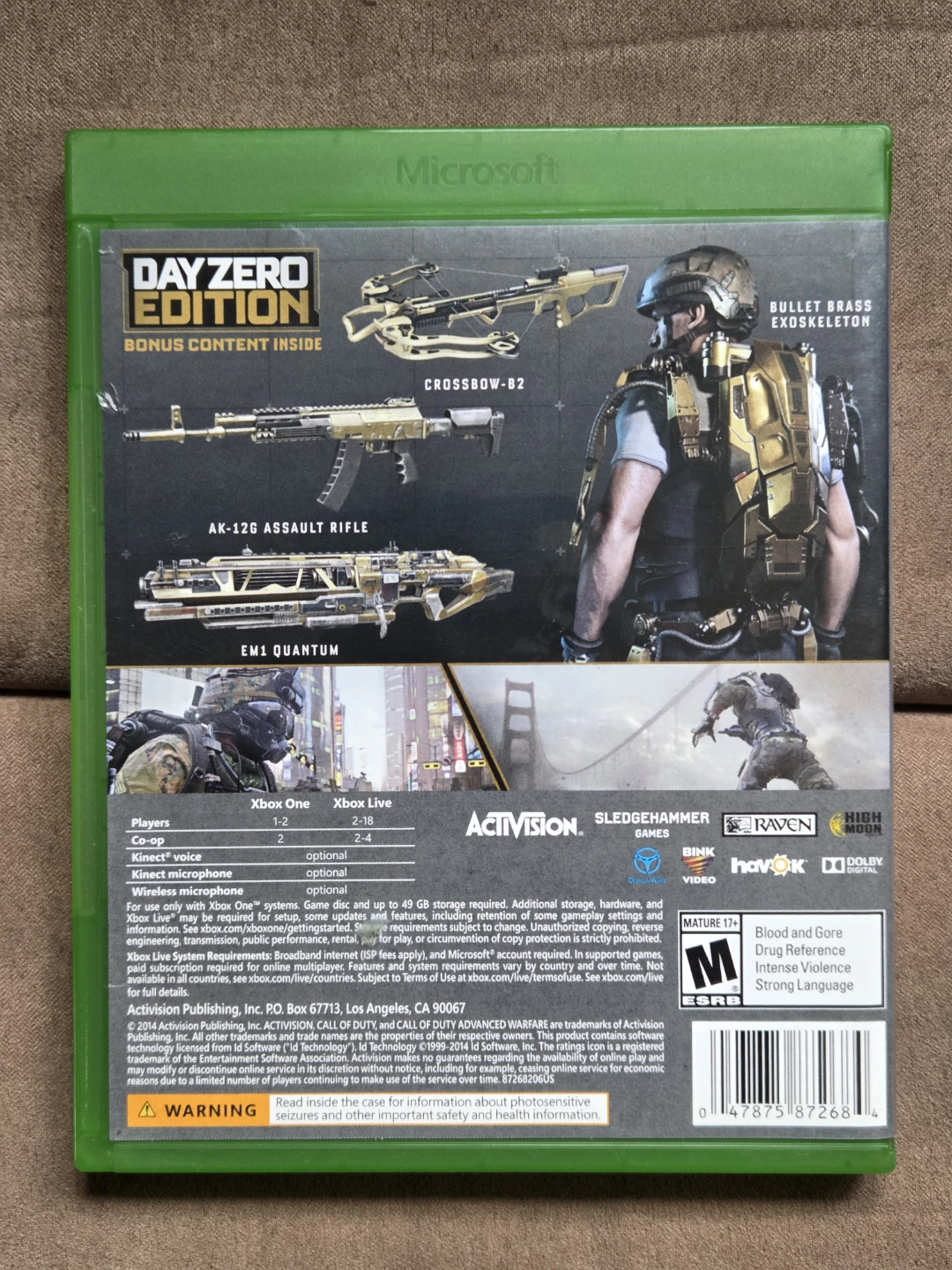 Call of Duty: Advanced Warfare Day Zero Edition Xbox One - photo 2