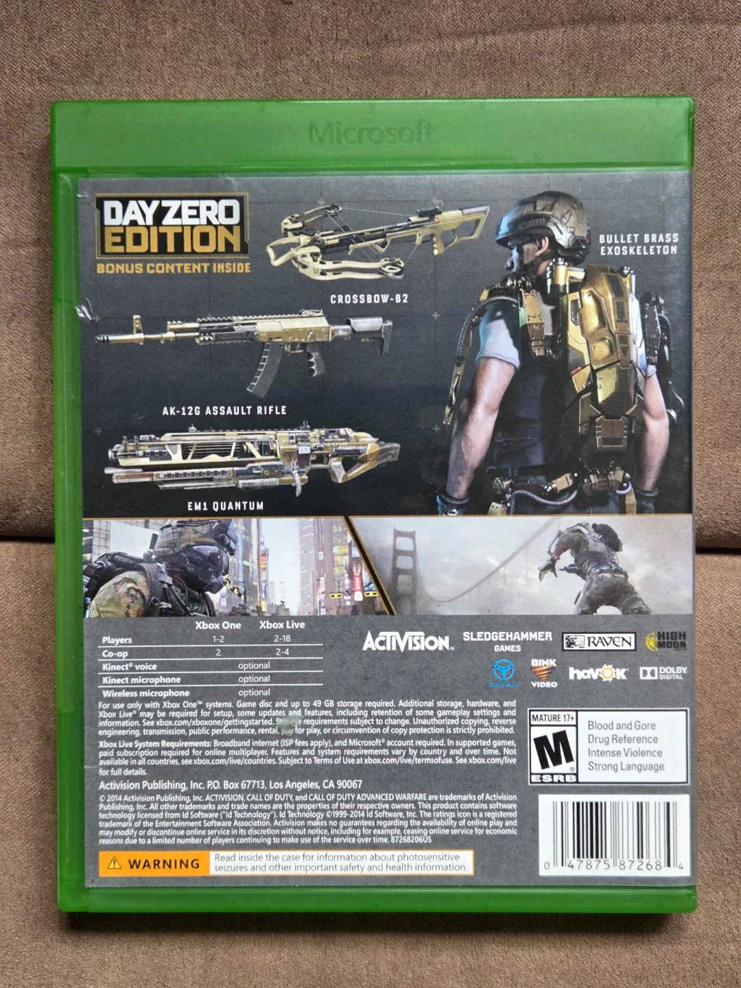 Call of Duty: Advanced Warfare Day Zero Edition Xbox One - photo 2