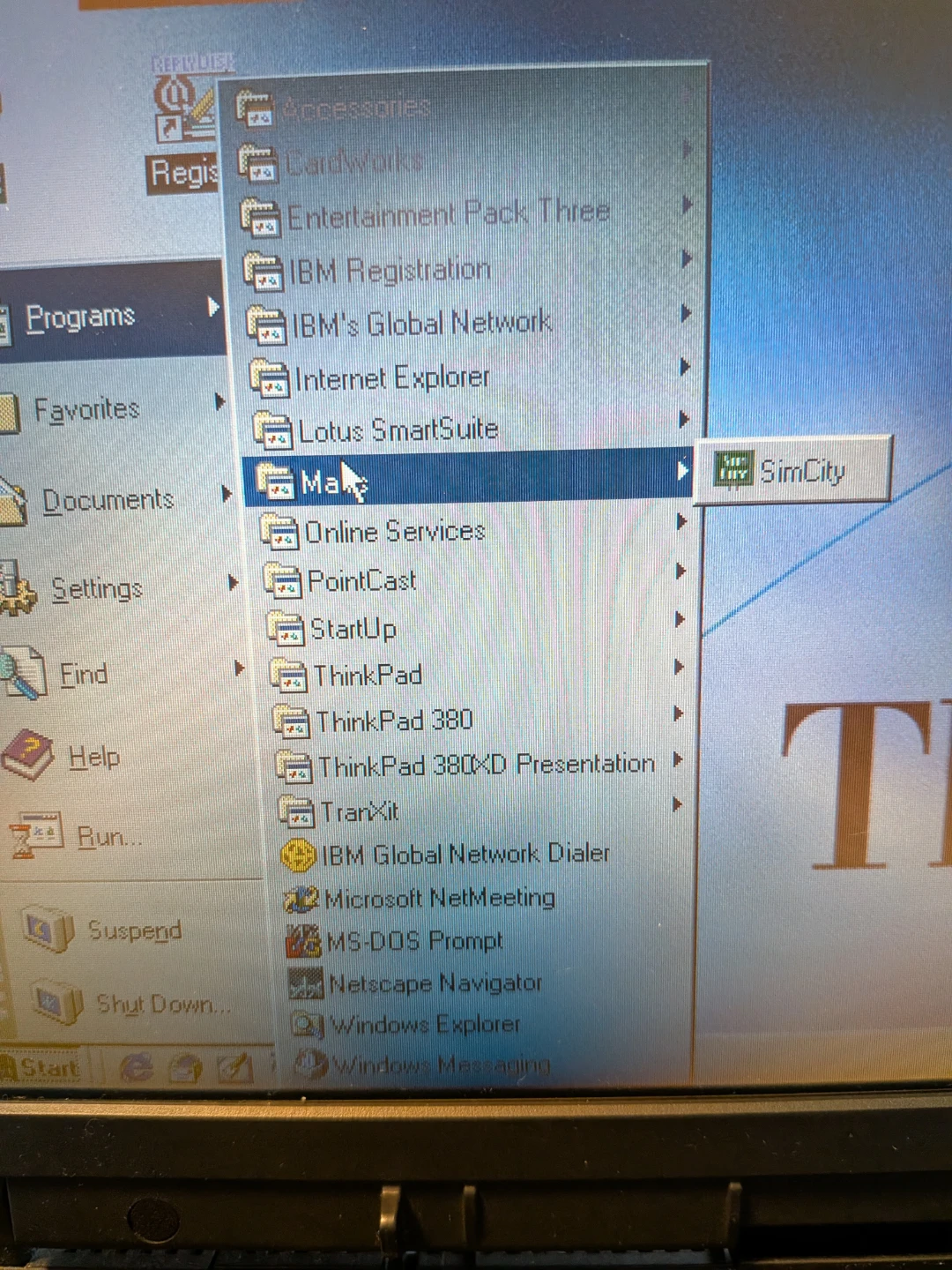 Classic IBM ThinkPad 380XD, Windows 95, Floppy, CDROM - photo 5