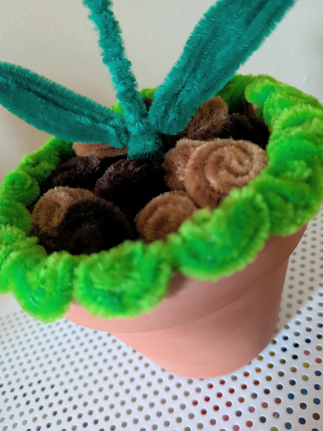 Pipe Cleaner Sunflower Potted Plant - photo 3
