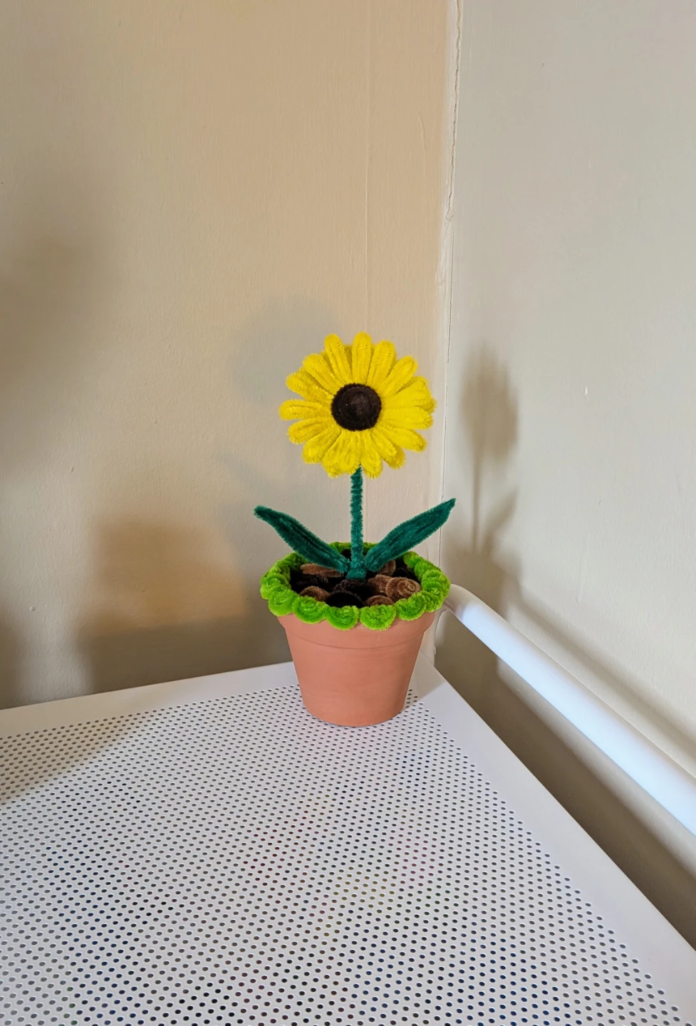 Pipe Cleaner Sunflower Potted Plant - photo 5