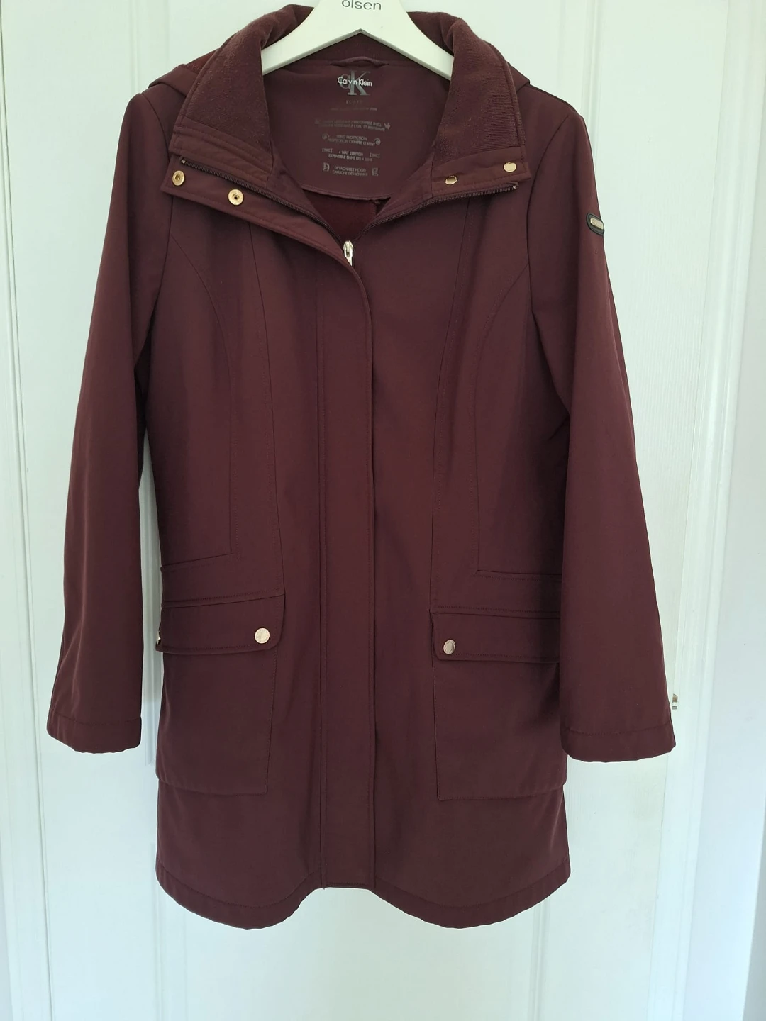 Calvin Klein Women's Burgundy Jacket