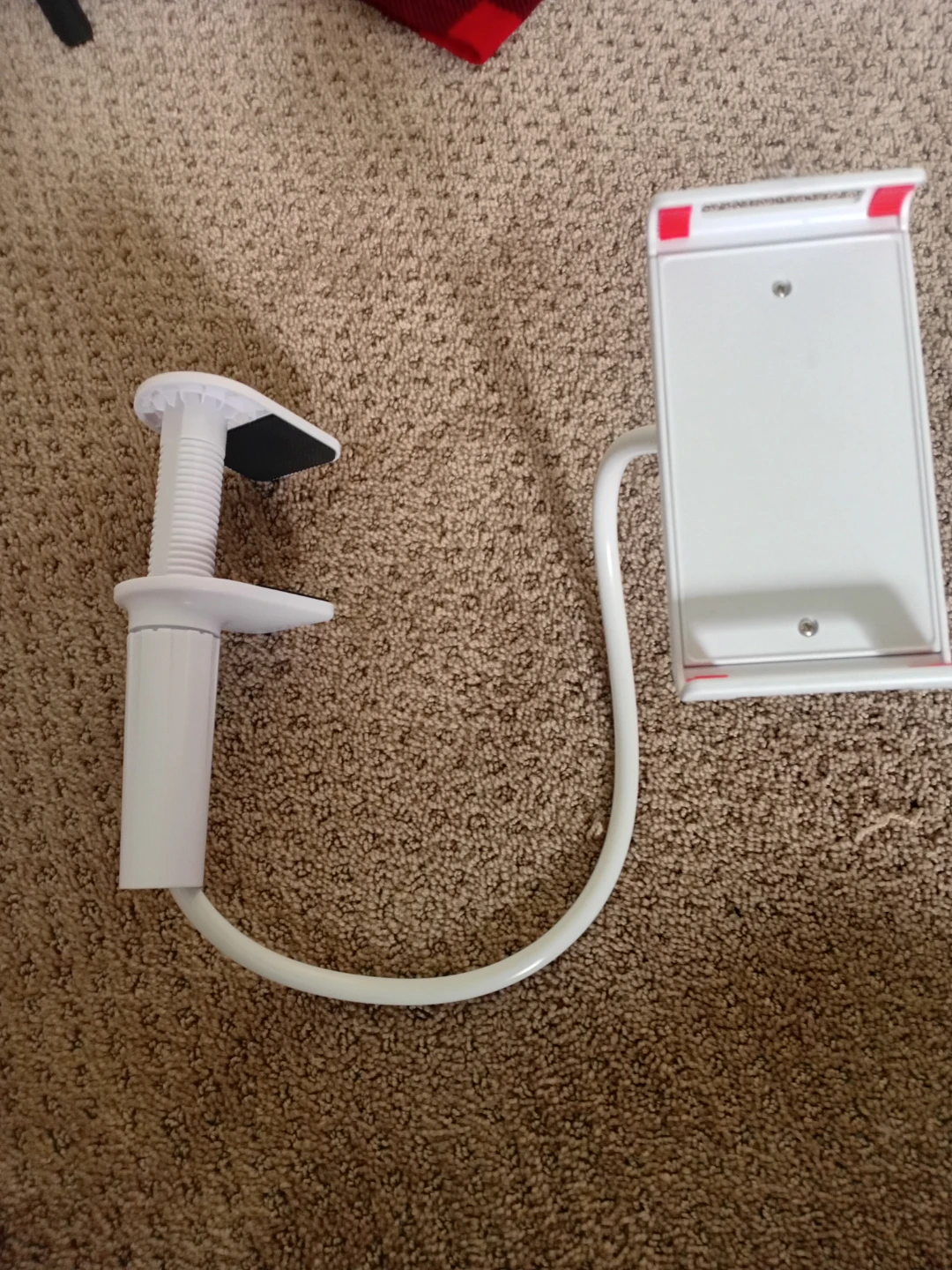 White Adjustable Lazy Bed Phone Holder Stand