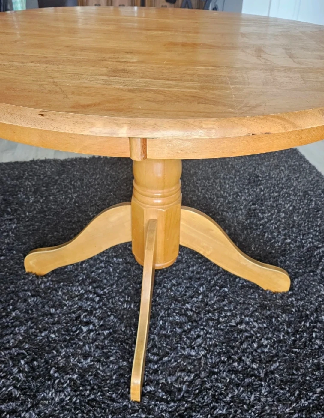 Wooden Pedestal Dining Table