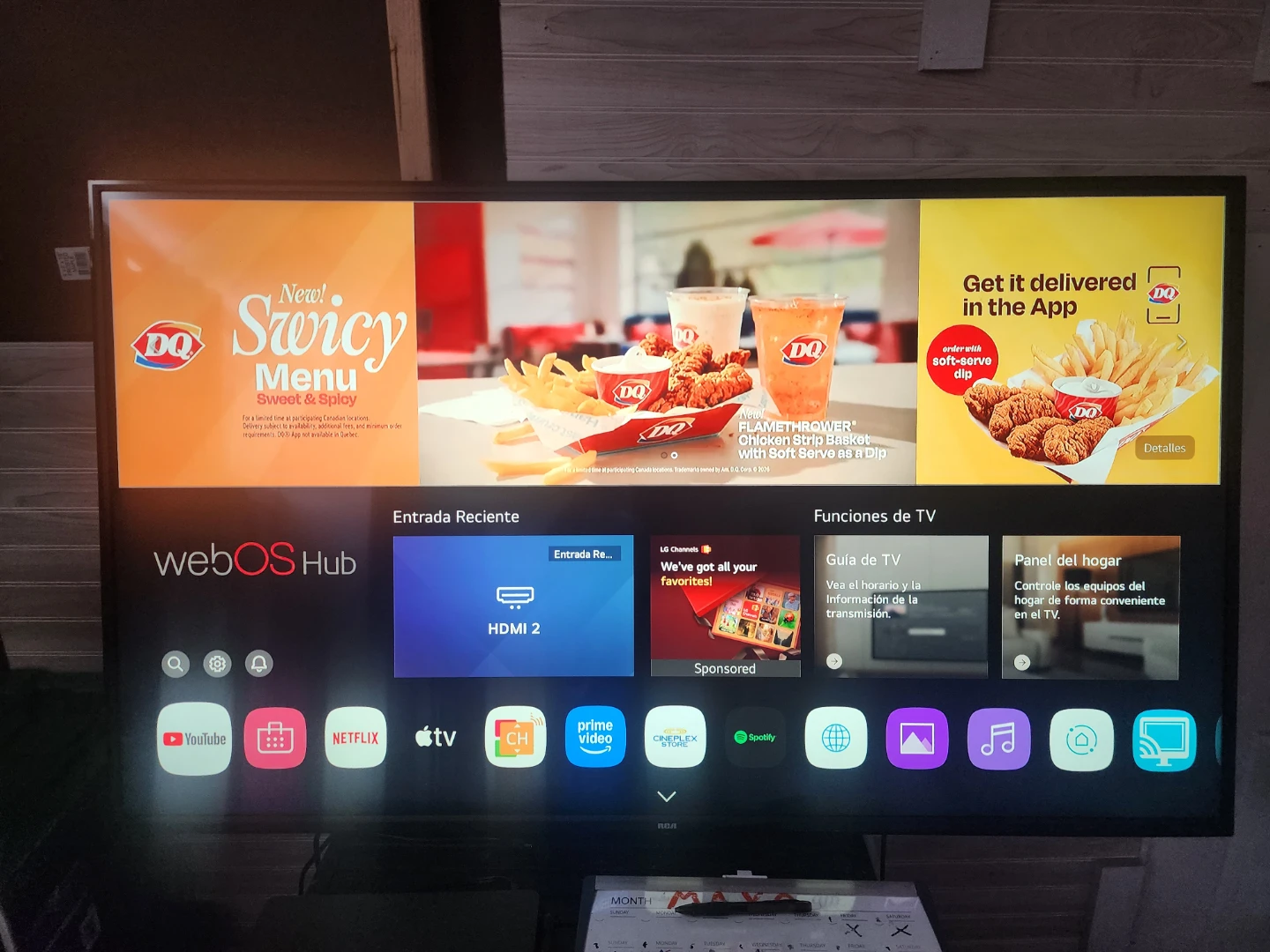 55" RCA 4K Ultra HD Smart TV - webOS Hub - Great Condition - photo 2