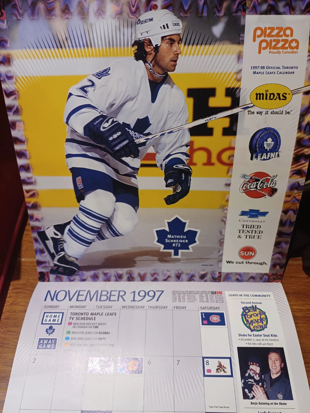FREE 1997-1998 Toronto Maple Leafs Calendar, use PHOTOS - photo 3