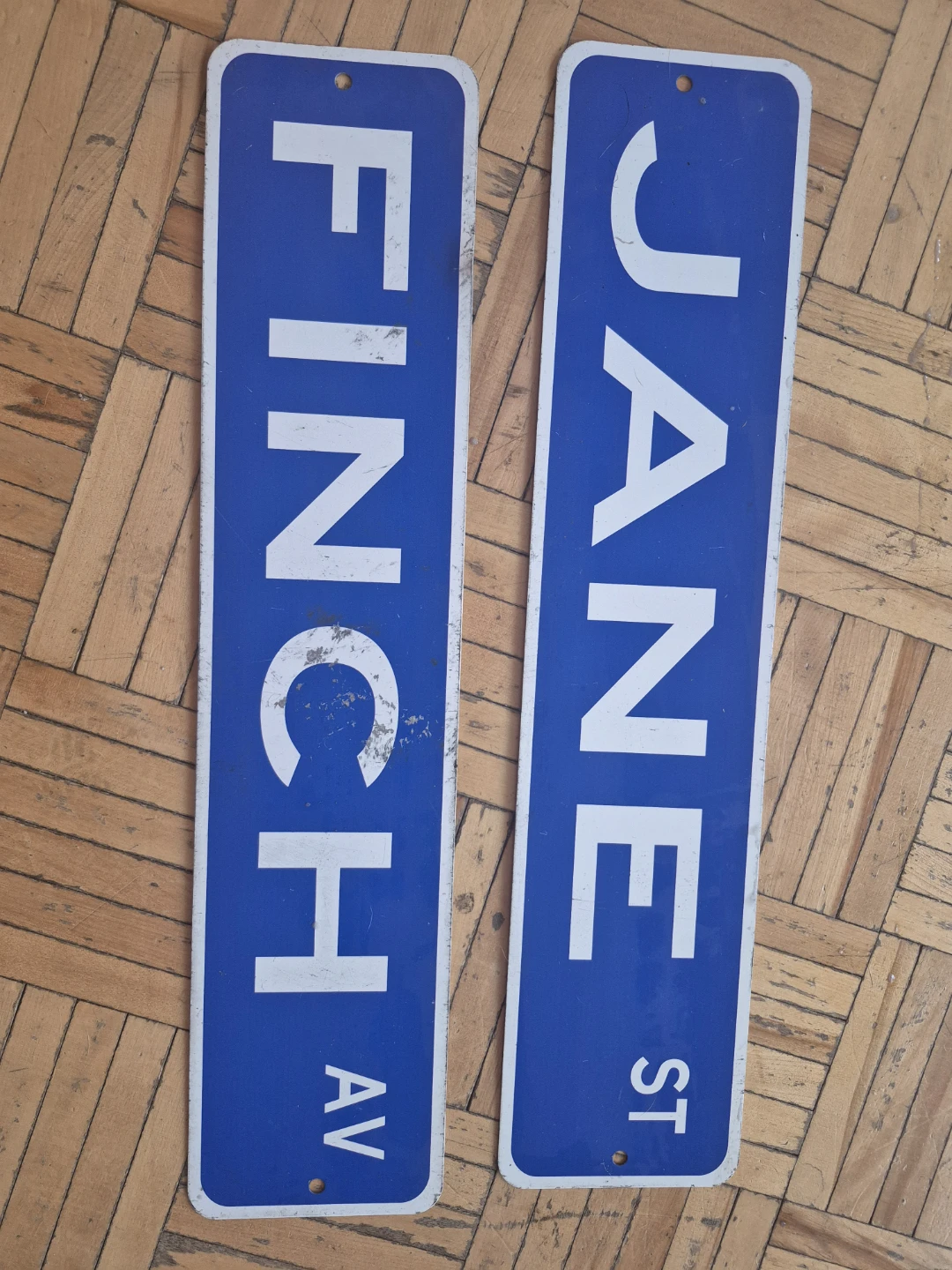 Finch Ave & Jane St Street Signs - Toronto