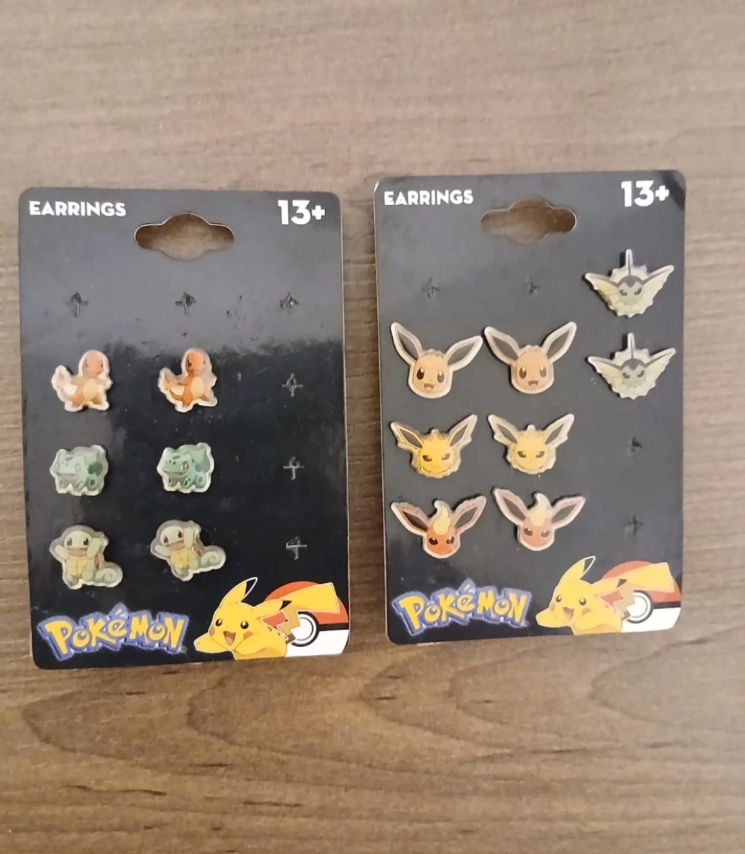 Pokemon Earrings - Charmander, Squirtle, Bulbasaur & Eevee