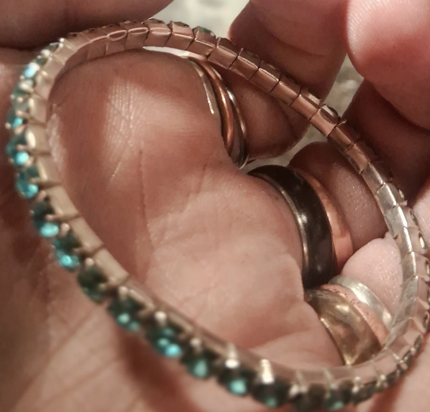 Sparkly Blue Stone Bracelet - photo 2