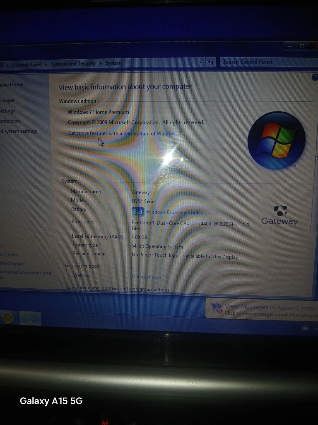 Gateway NV54 Laptop - Windows 7 Home Premium - photo 2