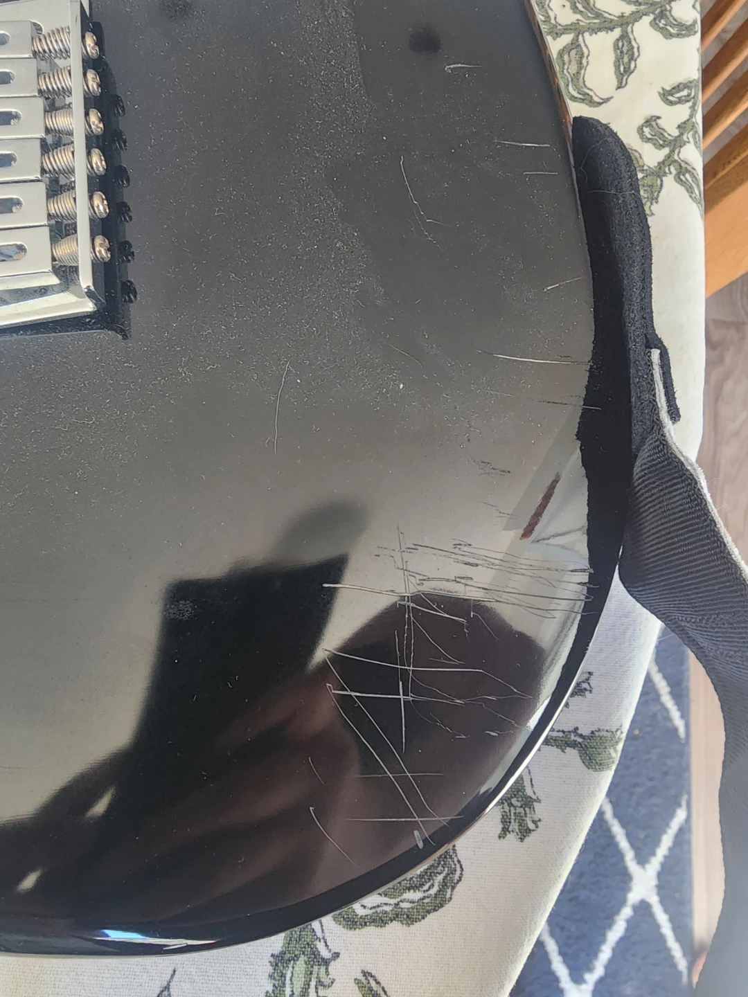 Stratocaster Electric Guitar - Black - photo 3
