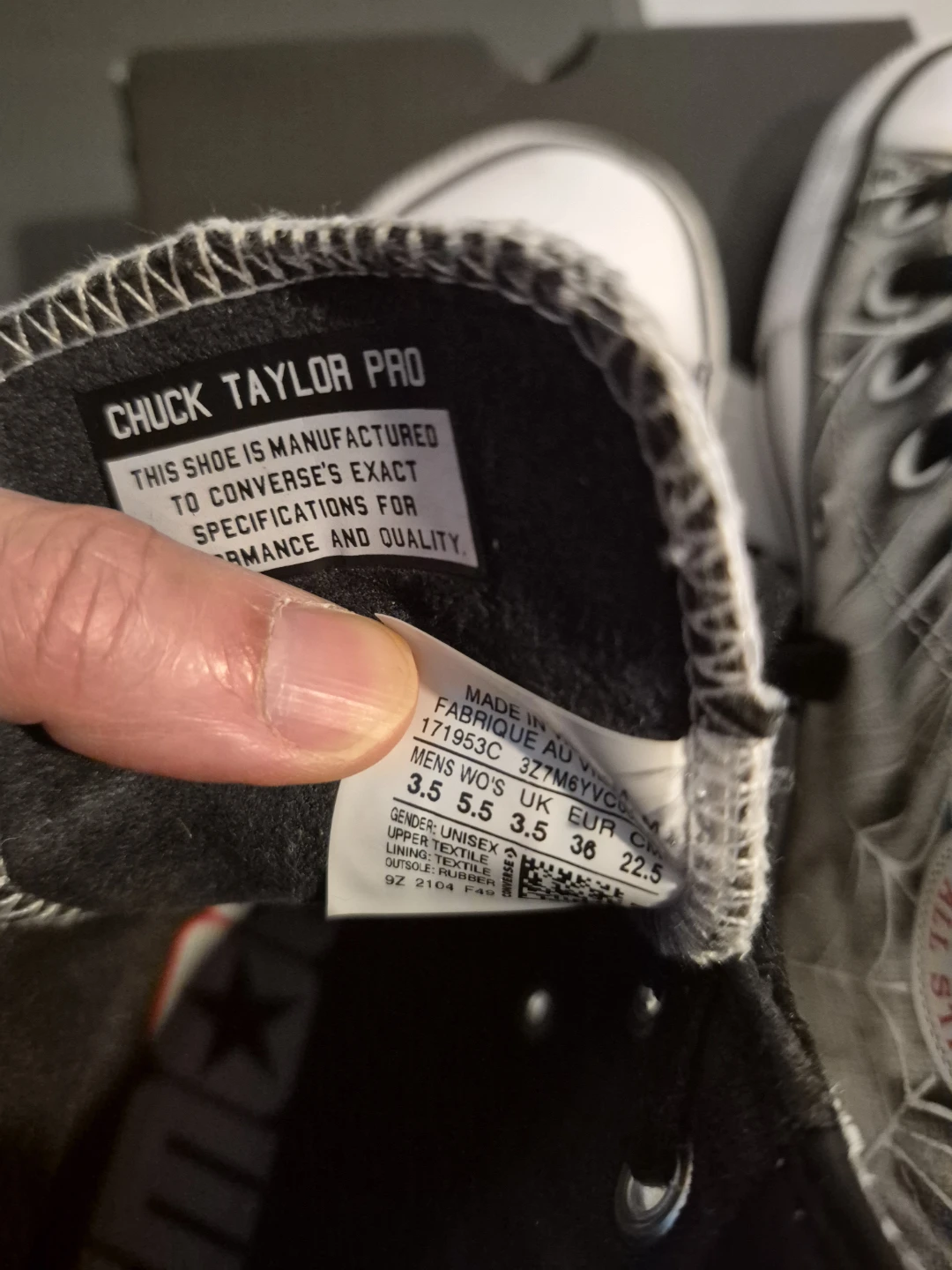 Converse Chuck Taylor Pro High Top Spider Web Shoes - photo 3