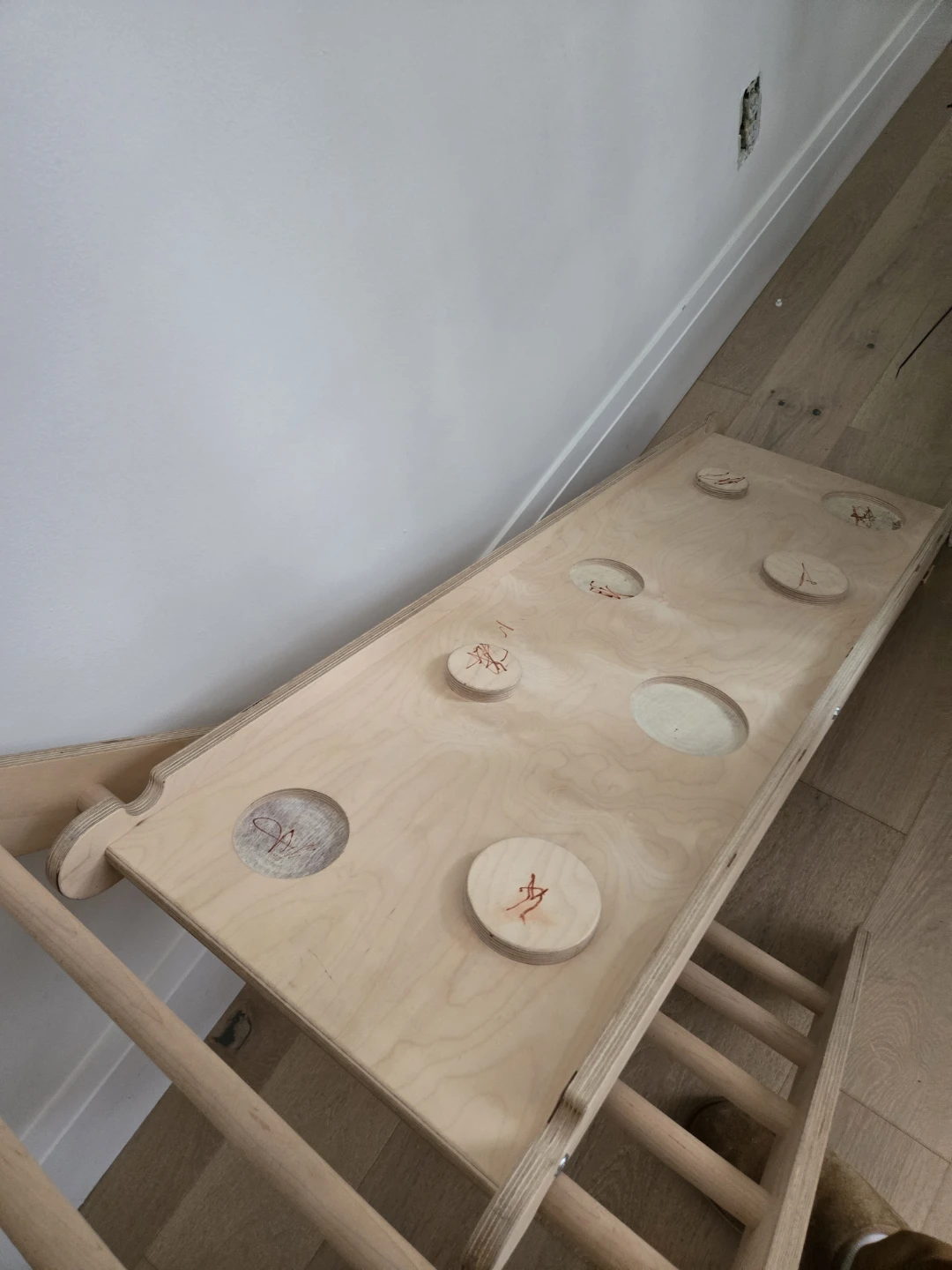 Wood Climbing Pikler Triangle with Slide and Rocker - photo 3