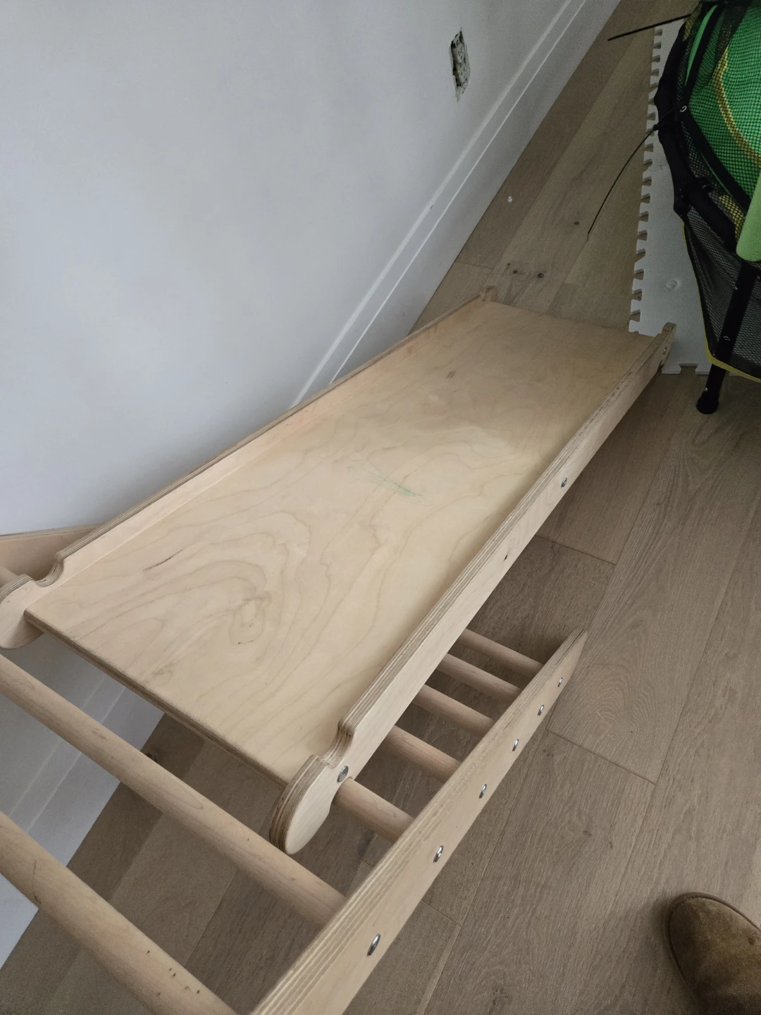Wood Climbing Pikler Triangle with Slide and Rocker - photo 2