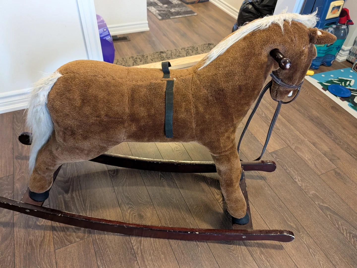 Brown Plush Rocking Horse