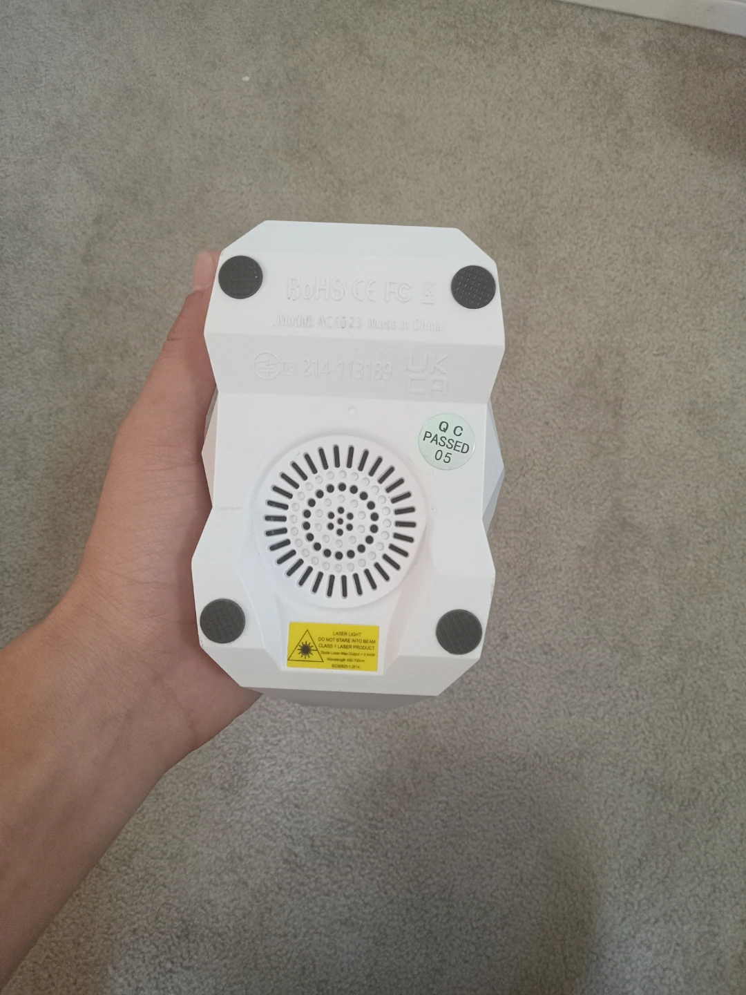 White Star Projector Night Light - photo 3