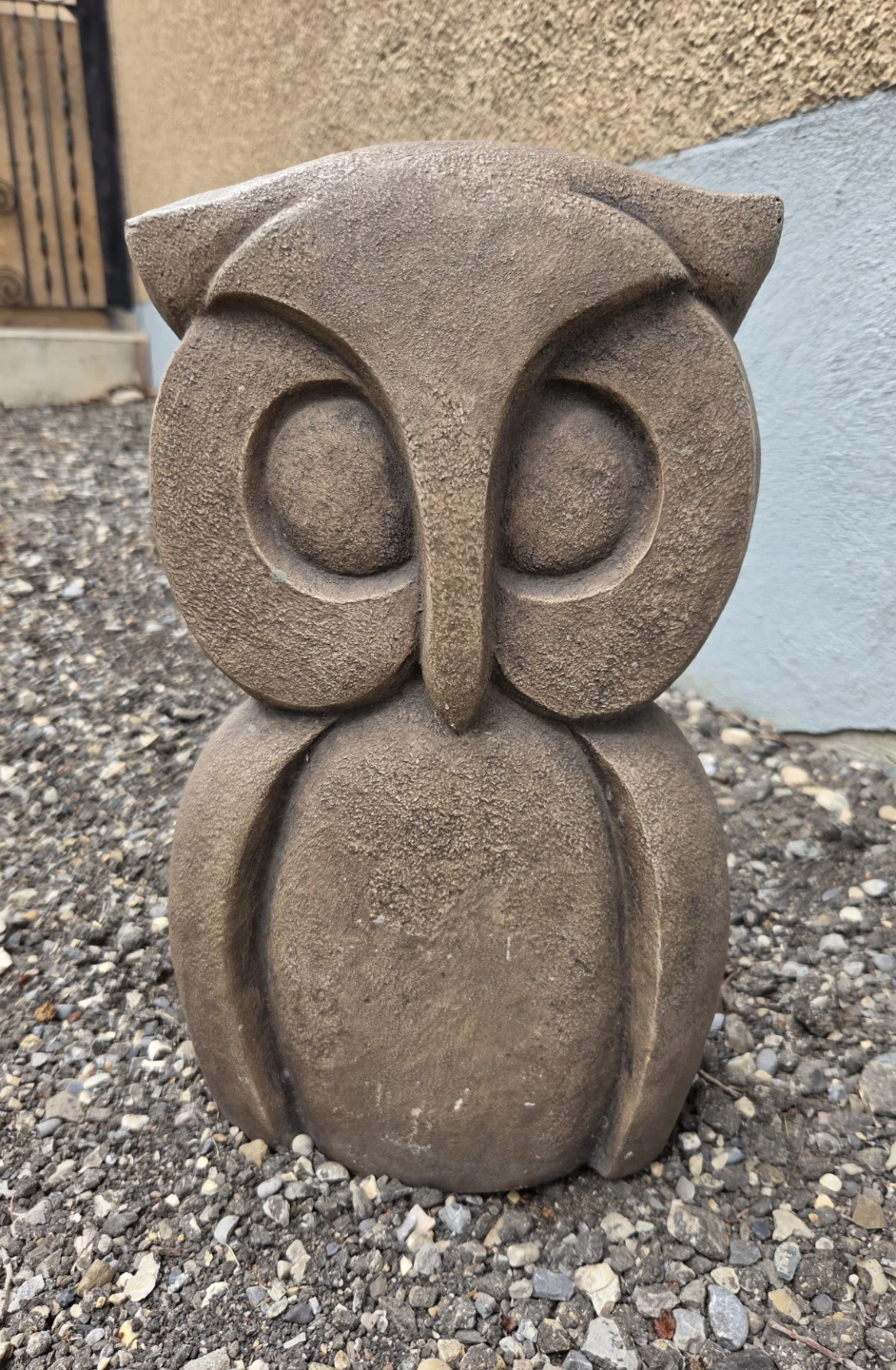 Stone Owl Garden Statue