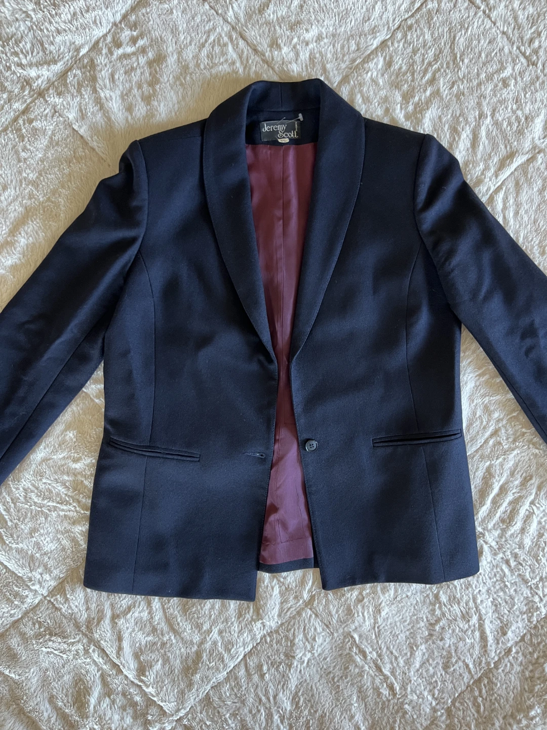 Jeremy Scott Navy Blazer - photo 2