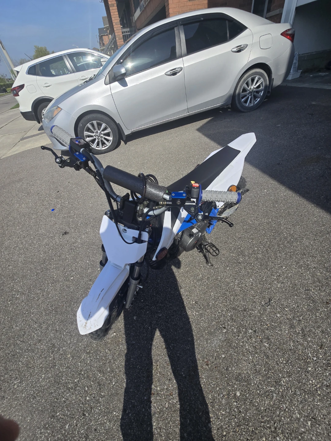 White and Blue Kids Dirt Bike - photo 3