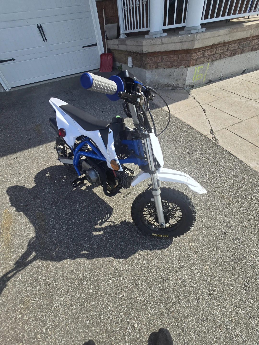 White and Blue Kids Dirt Bike - photo 4