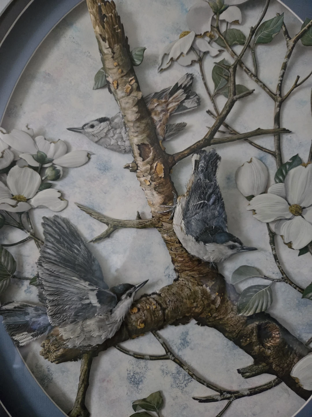 Paper Tole Blue Jays/ Dogwood Flowers - photo 3