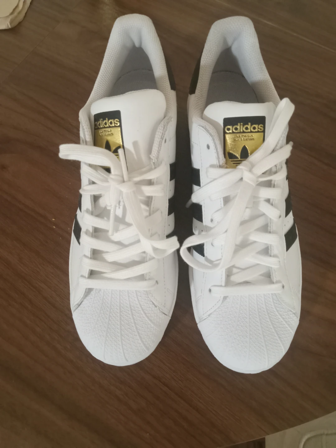 Adidas Superstar Shoes White Black Men's Size 10