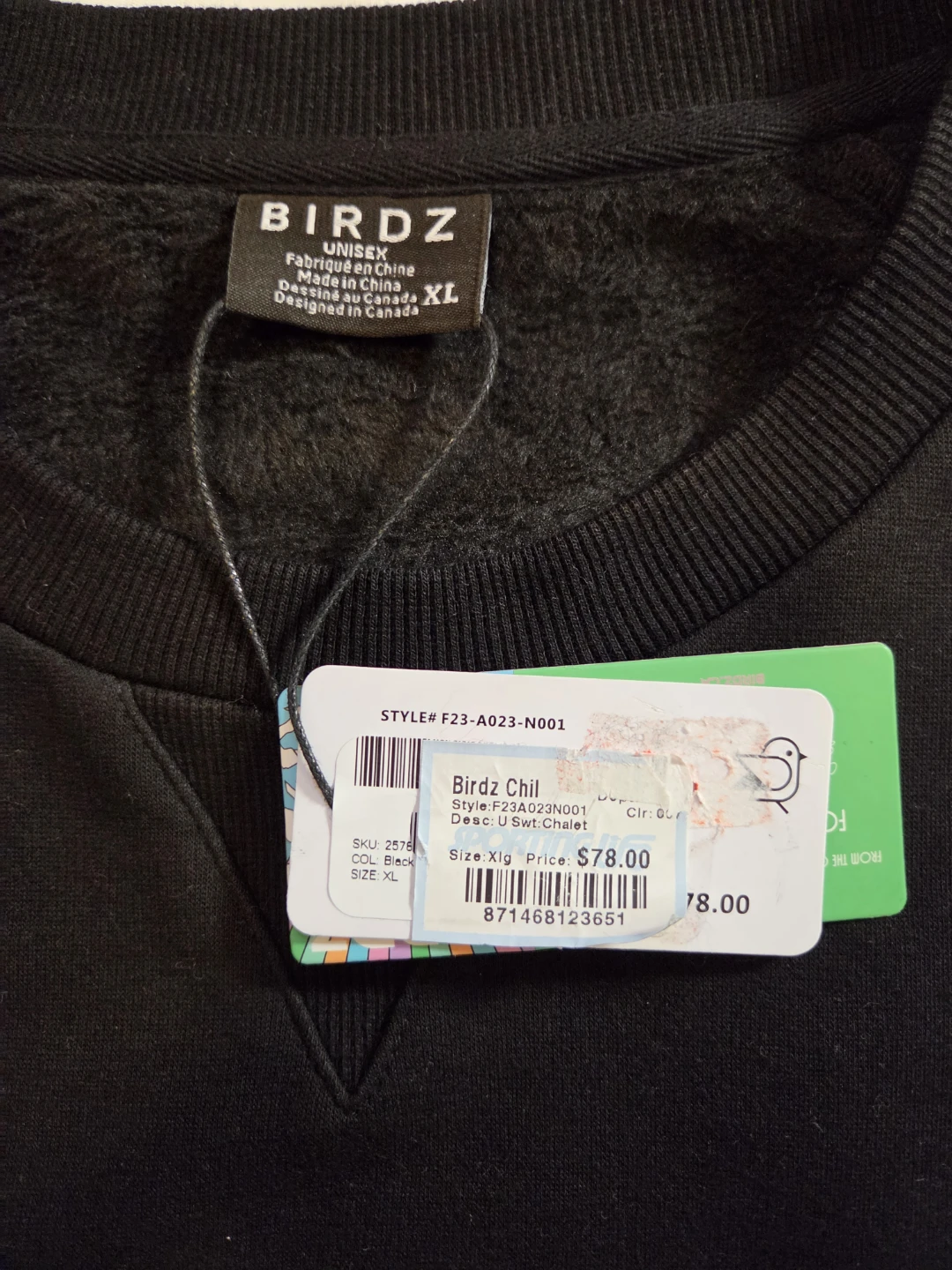 BIRDZ Chalet Sweatshirt XL Black - photo 2