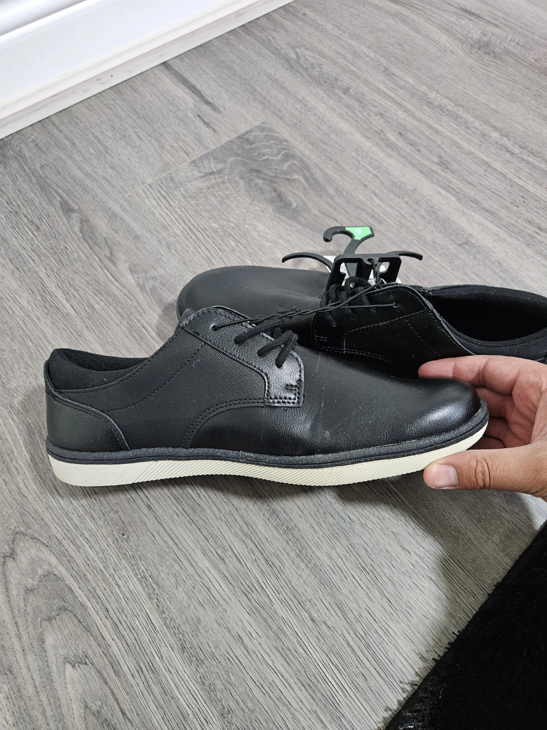 George Men's Black Lace-Up Oxford Shoes - photo 4