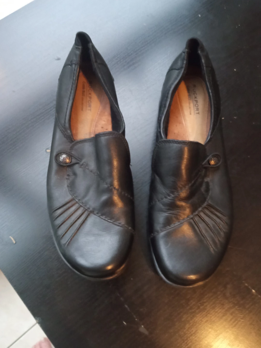 Rockport Cobb Hill Collection Black Leather Loafers