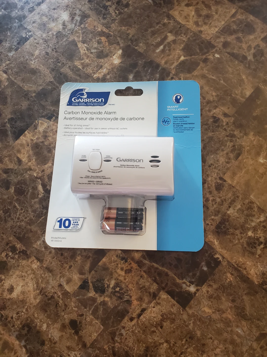 Garrison Carbon Monoxide Alarm Brand New