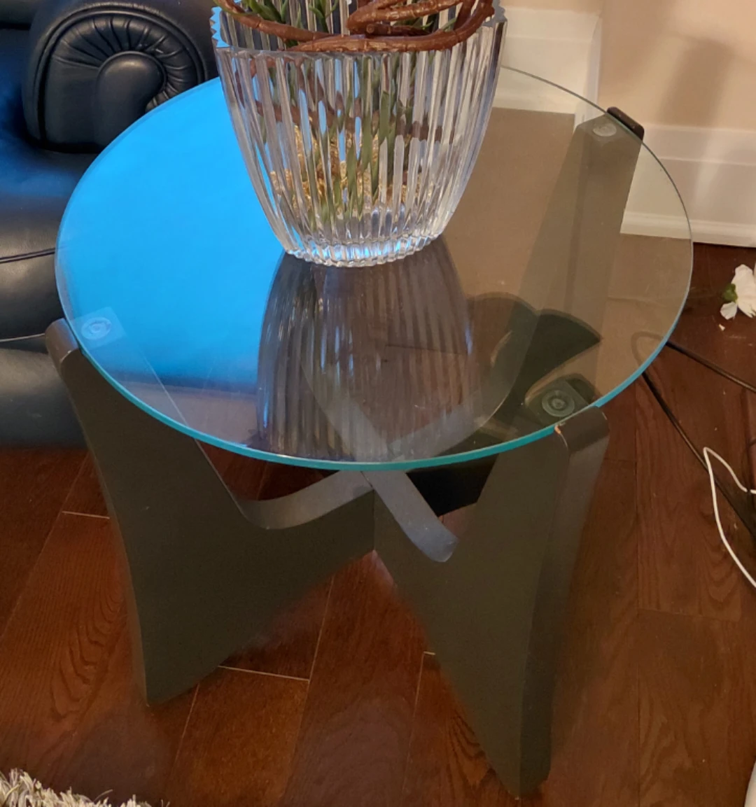Glass Top Side Table