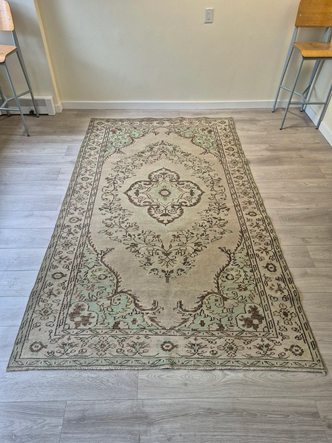 Vintage Handmade Turkish Area Rug