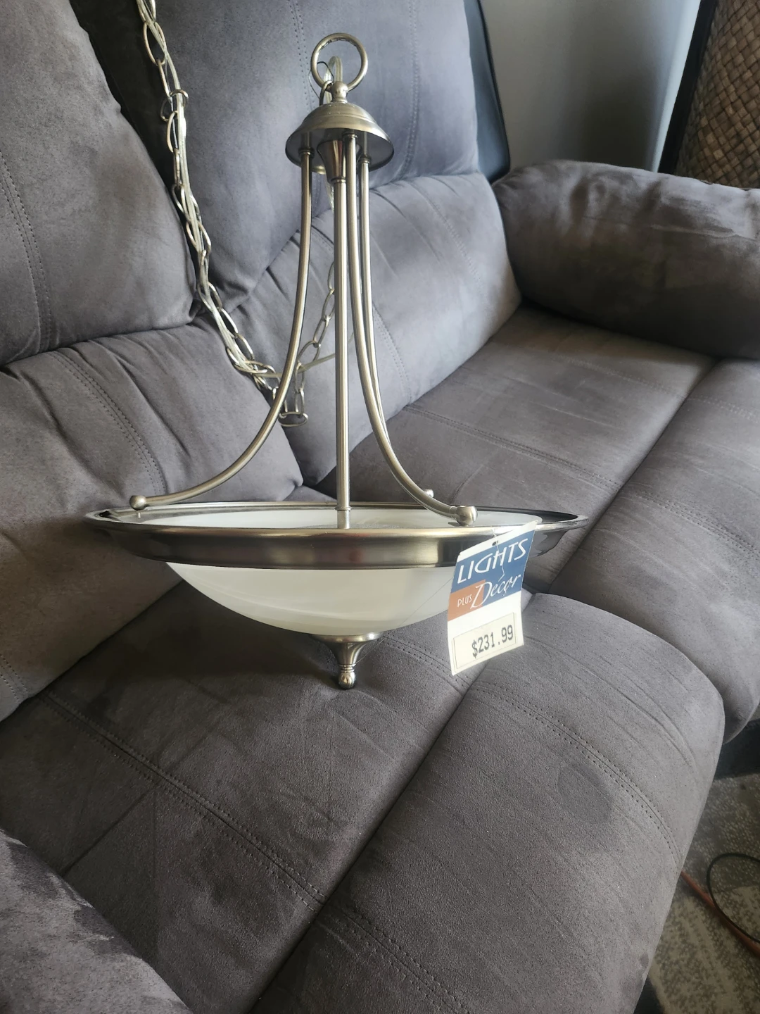 Brushed Nickel Pendant Light Fixture
