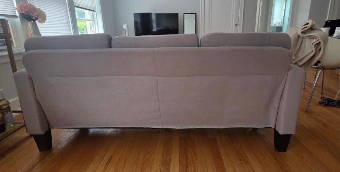 Grey 3-Seater Sofa minimalist - photo 4