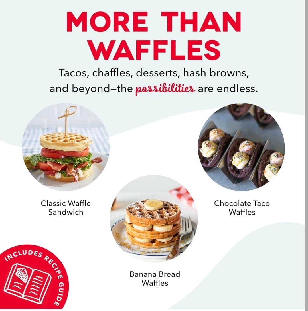 NEW Dash Mini Waffle Maker - Red - photo 5