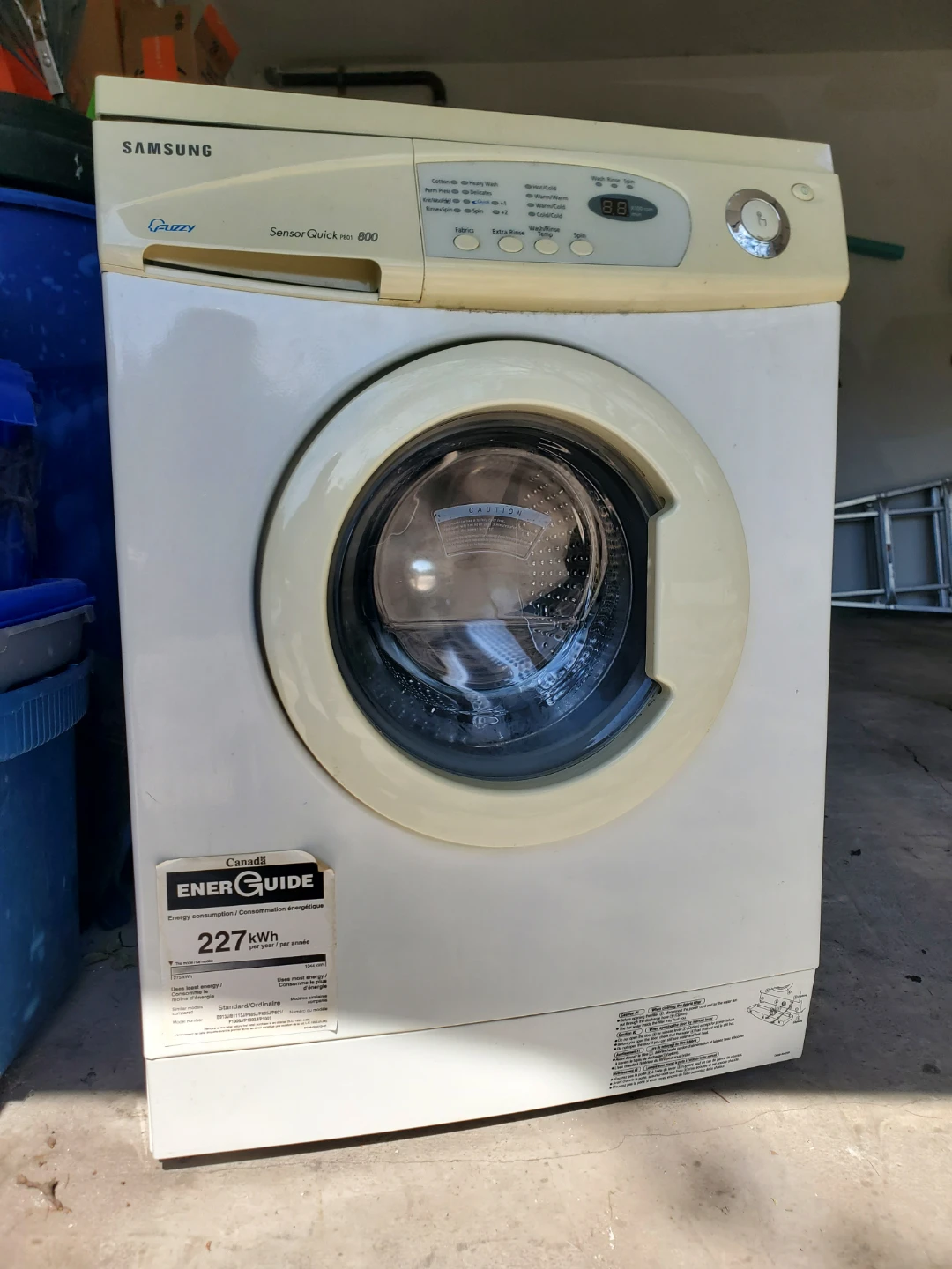 Samsung Fuzzy Sensor Quick P801 Washing Machine
