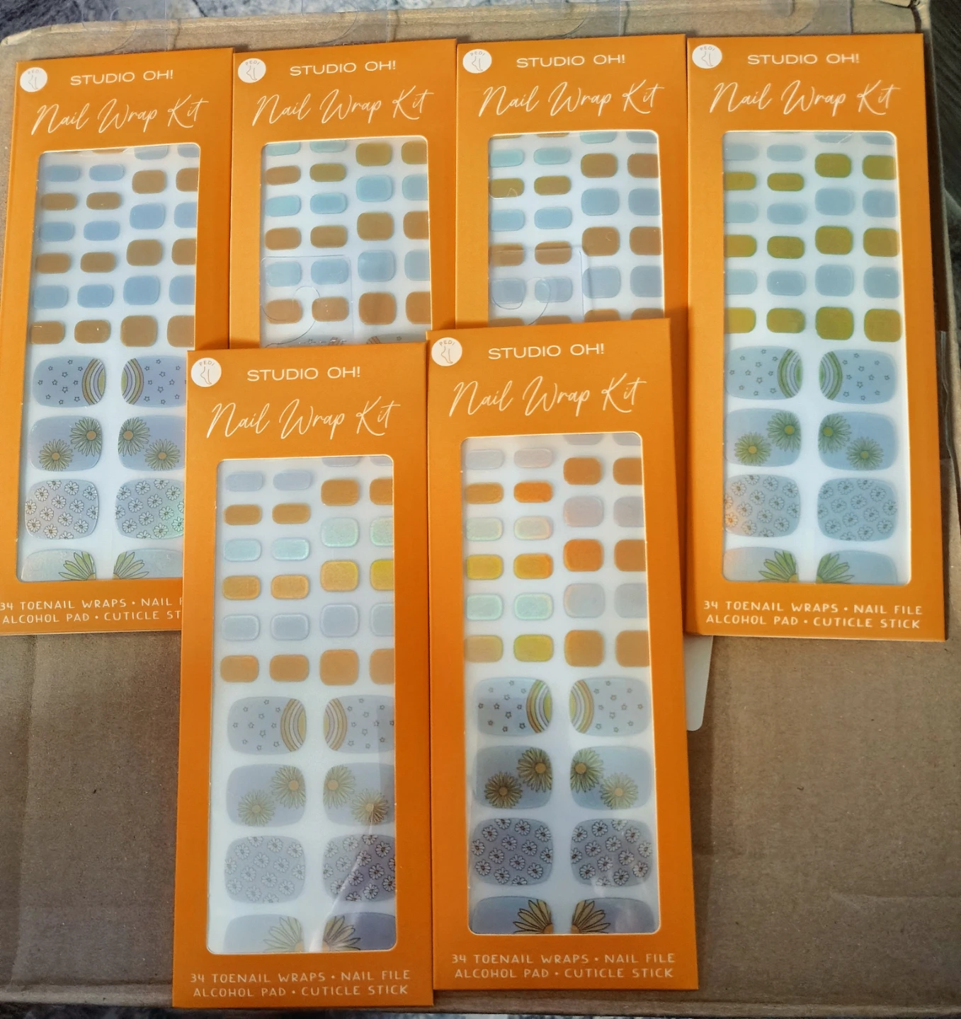 Studio Oh! Nail Wrap Kits (Lot of 6)