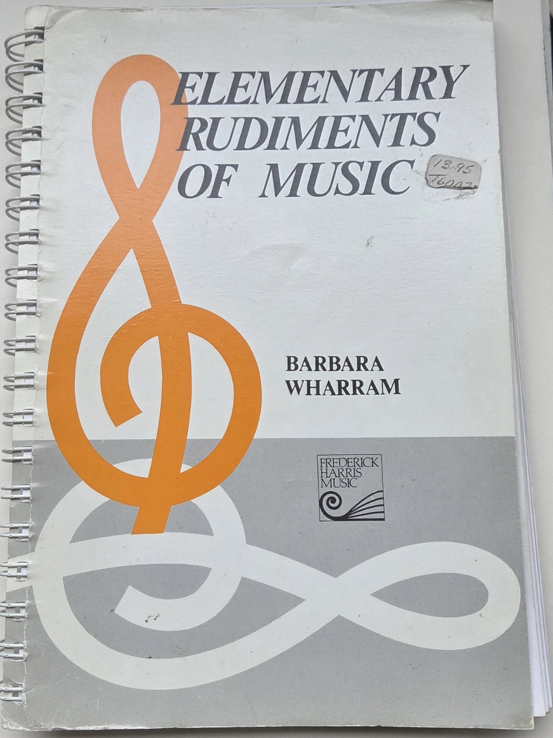 Elementary Rudiments of Music Textbook by Barbara Wharram