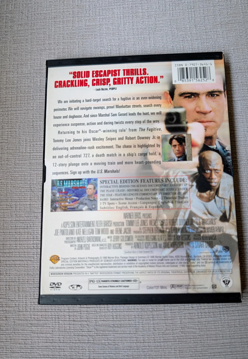 U.S. Marshals Special Edition DVD Movie - photo 2