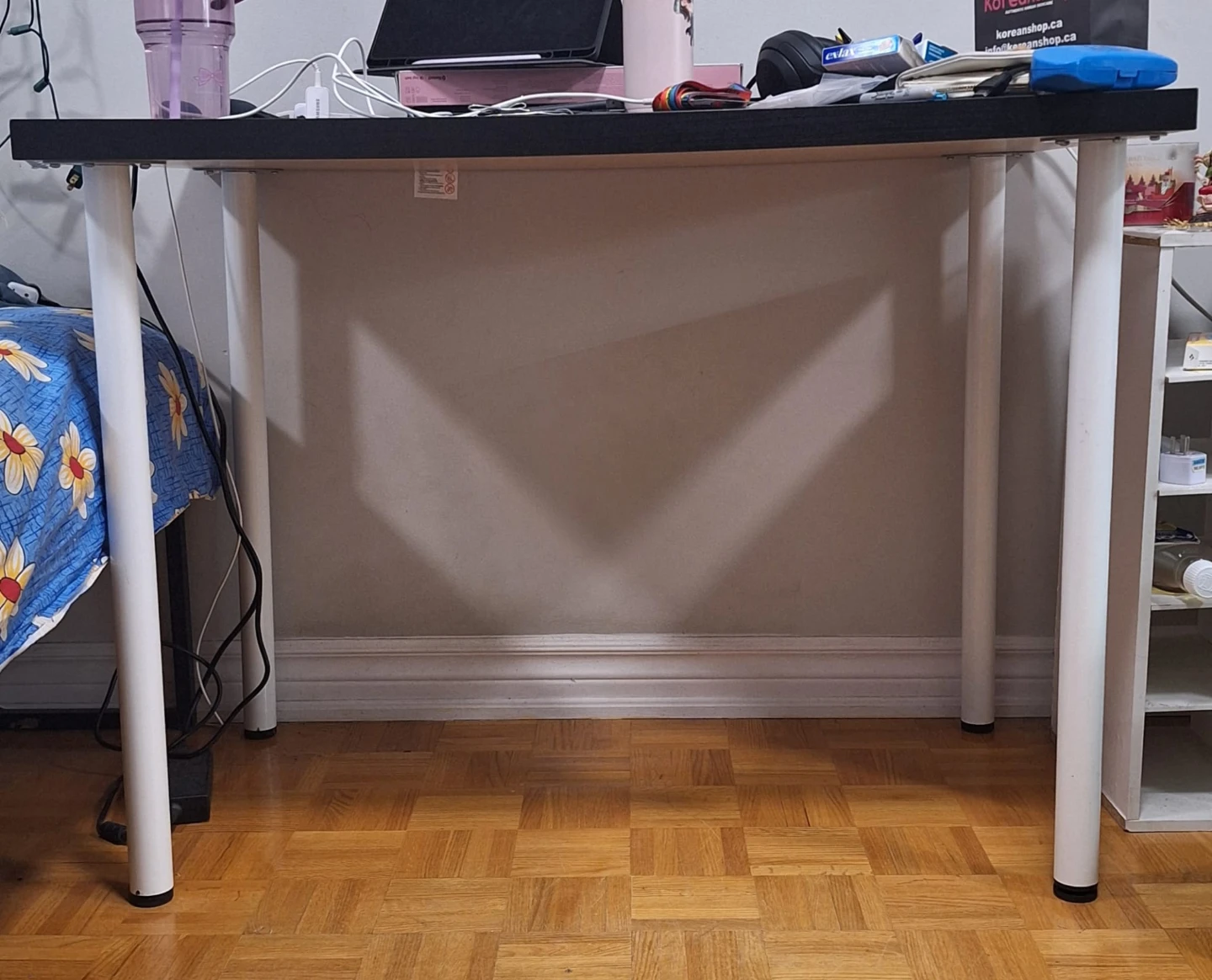 Simple Black and White Desk
