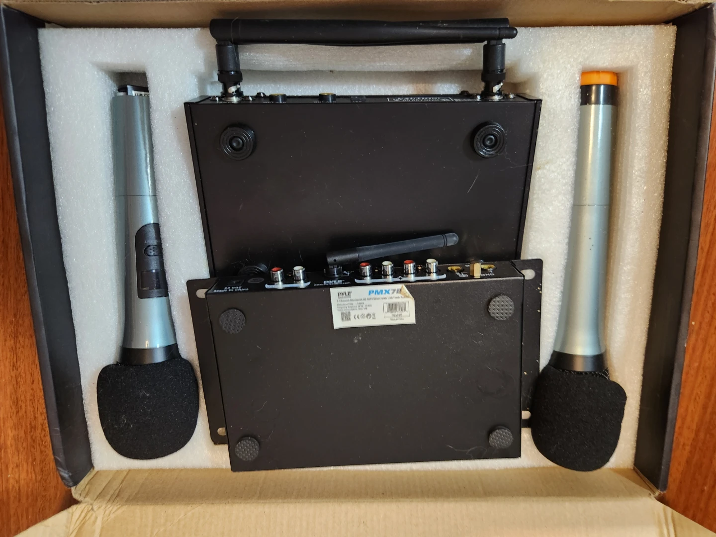 Pyle PMX7H Wireless Microphone System with 2 Microphones