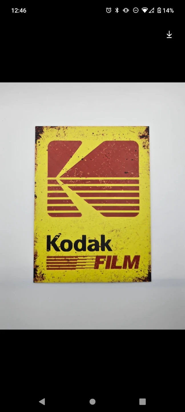 Kodak Film Vintage wall plaque