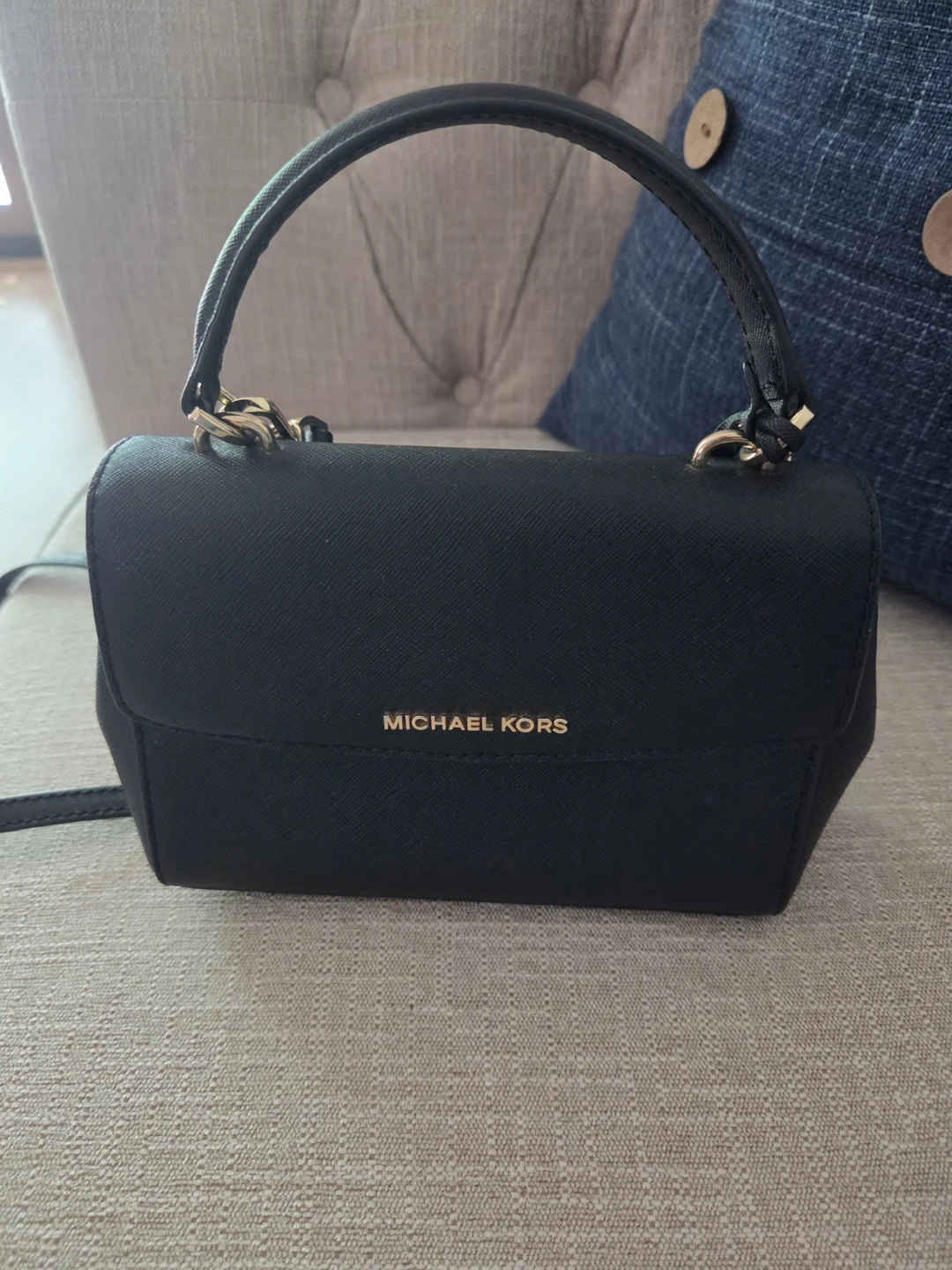 Michael Kors Black Leather Handbag